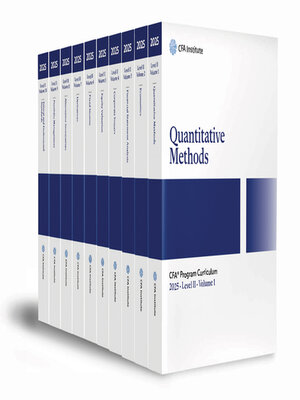 cover image of 2025 CFA Program Curriculum Level II Box Set
